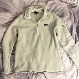 Patagonia Better Sweater 1/4 Zip Up in Oyster White (Large)
